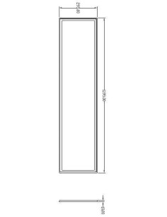 Panneau Led rectangulaire 30*120 transparent gris alu 3000 K - Deko Light Leluminaireled.com 2