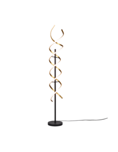 Trio Sequence – lampadaire LED 32W design spirale, variateur tactile, lumière réglable 2300–4000K