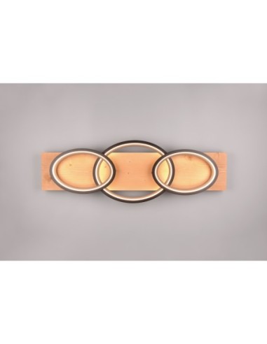 Plafonnier LED 40W 4700lm 3000K Noir Mat avec variateur – Trio - Barca