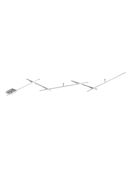 Trio INDIRA – Plafonnier/Applique LED 25W, 3000 lm, 3000K, nickel mat, dimmable SWITCH