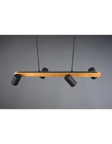 Suspension 4xGU10, Max. 35W, Métal Noir Mat  - Trio - Marley