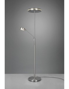 Trio Franklin – Lampadaire LED 35W + 6,5W, 4100 + 650 lm, 2700-4000K, variateur tactile, nickel mat 2
