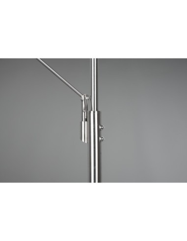 Trio Franklin – Lampadaire LED dimmable avec bras de lecture, 4100 + 650 lm, nickel mat, lumière réglable
