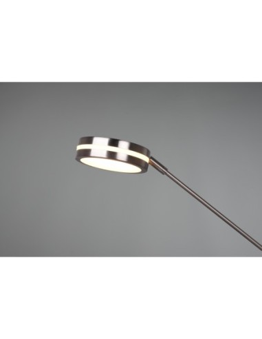 Lampadaire LED 35W + 6,5W, Nickel Mat, Variateur & Température Réglable - Trio - Franklin