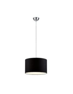 Trio Hotel – Suspension élégante Ø40 cm, abat-jour tissu noir, douille E27, design moderne