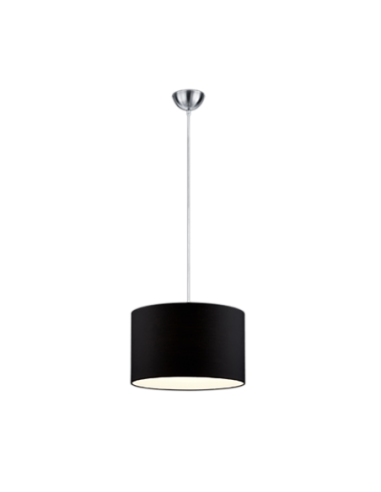 Trio Hotel – Suspension élégante Ø40 cm, abat-jour tissu noir, douille E27, design moderne