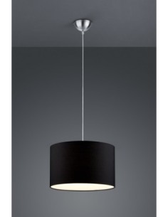 Trio Hotel – Suspension élégante Ø40 cm, abat-jour tissu noir, douille E27, design moderne 2