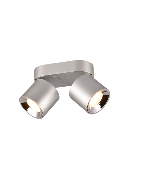 Trio Guayana – Plafonnier moderne avec 2 spots flexibles en nickel mat, design élégant pour éclairage ciblé