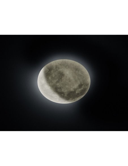 Trio Lunar – Plafonnier LED 22W, 2460lm, 3000K, design inspiré de la lune avec télécommande