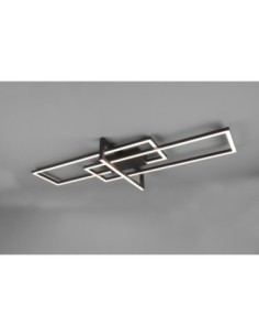Trio Salinas – Plafonnier LED SMD, 34W, 3900lm, 3000K, variateur de luminosité, noir mat 2