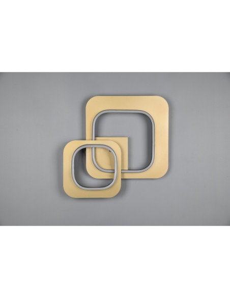 Plafonnier LED 28W, 3400lm, 3000K, Noir & Or – Trio – Lugo