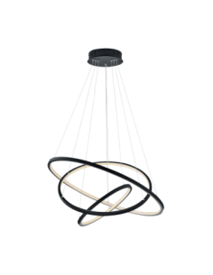 Trio – Aaron – Suspension LED WiZ RGBW 78W, anthracite, connectée sans passerelle