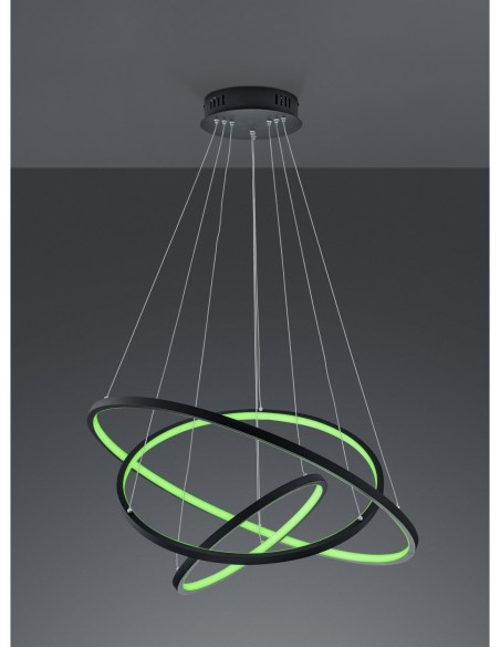 Trio – Aaron – Suspension LED RGBW, commande vocale et appli mobile