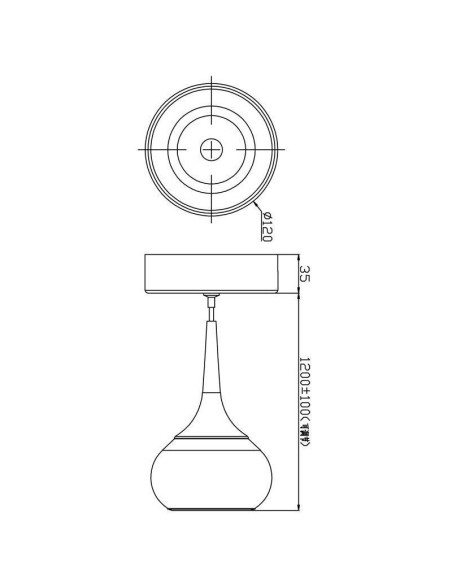 Suspension Led design verre Elena - Deko Light Leluminaireled.com