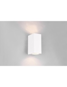 Applique extérieure ROYA blanc mat up and down design moderne 2
