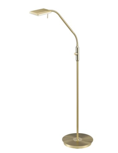 Trio Bergamo – Lampadaire LED avec tête extra-large, idéal pour un éclairage de lecture confortable