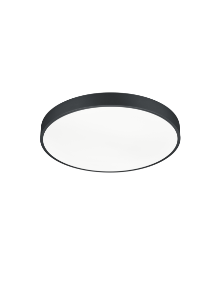 Trio Waco – Plafonnier LED 52,5W noir mat modulable 2300+3000+4000K 6200lm