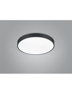 Trio Waco – Plafonnier LED 52,5W noir mat modulable 2300+3000+4000K 6200lm 2