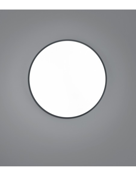 Plafonnier LED 52,5W, 6200 lm, réglable, 2300+3000+4000K, noir mat – Trio – Waco