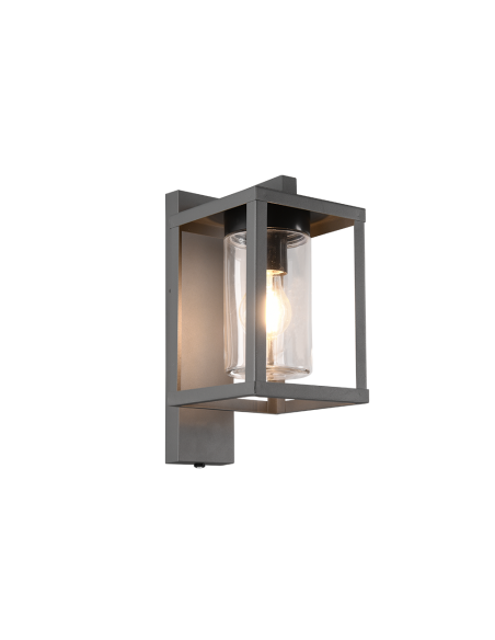 Trio Lunga - Applique murale LED 1xE27, max. 40W, verre transparent, fonte