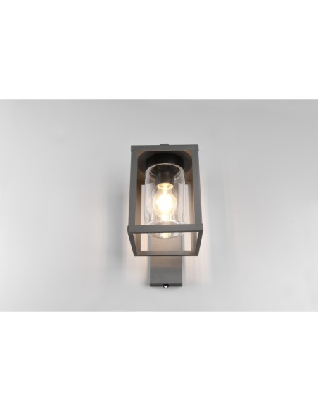 Applique Murale LED, 1xE27, Verre Transparent et Fonte – Trio – Lunga