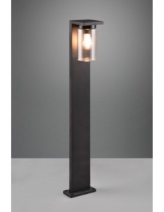 Trio – Ardila – Potelet extérieur noir IP44, 1x E27 max 40W, avec détecteur crépusculaire 2