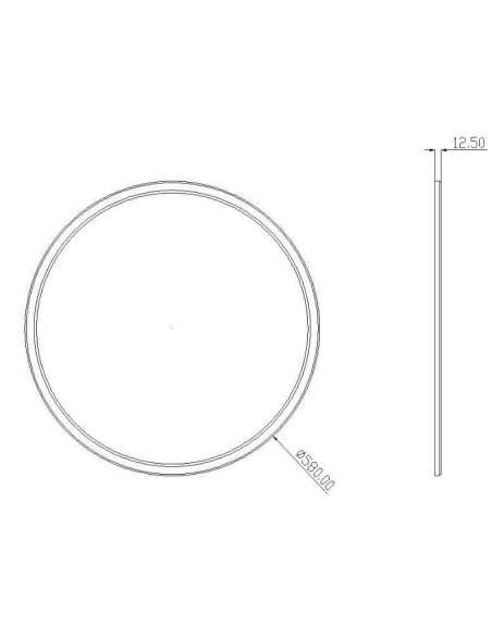 Dalle Led transparente ronde noire éclairage blanc neutre - Deko Light Leluminaireled.com
