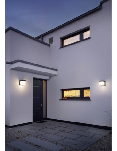 Trio Yangtze – Applique murale moderne pour façade, LED SMD 4,5W, 400lm, aluminium anthracite