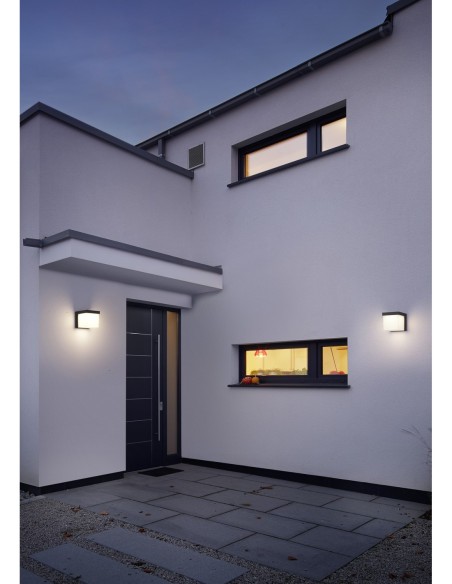 Trio Yangtze – Applique murale moderne pour façade, LED SMD 4,5W, 400lm, aluminium anthracite
