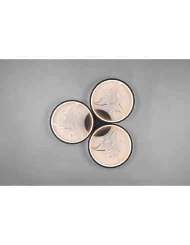 Trio – Groovy – Plafonnier LED design, lumière chaude 3000K, idéal pour salon ou séjour contemporain