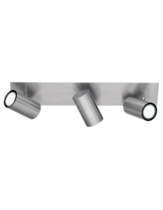 Trio Marley – Spot plafond 3 lumières nickel mat, 3 x GU10 max 35W, IP20, 48 cm