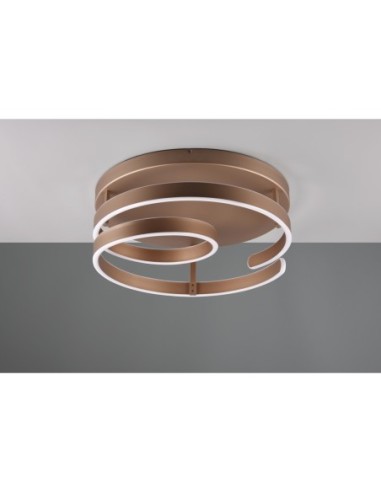 Trio – Marnie – Plafonnier LED 6800lm, ambiance lumineuse chaleureuse pour un intérieur moderne
