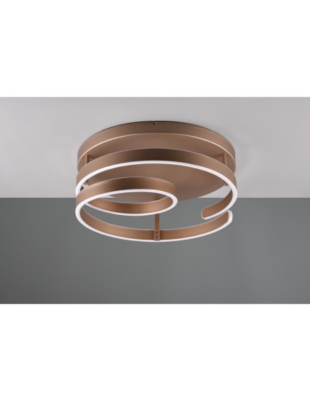 Trio – Marnie – Plafonnier LED 6800lm, ambiance lumineuse chaleureuse pour un intérieur moderne