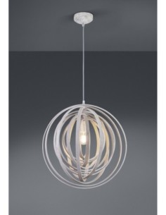 Trio – Boolan – Suspension LED en bois naturel, design moderne avec abat-jour en lattes de bois pour un intérieur chaleureux 2