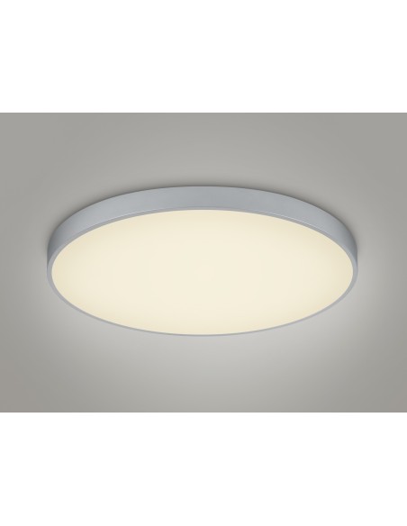 Trio – Waco – Design circulaire LED, titane, lumière réglable 2300K-4000K, idéal salon ou chambre