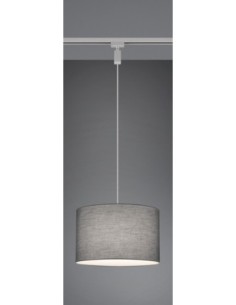 Trio – DUOline – Suspension 1xE27 gris tissu Ø40 cm, lumière douce et ambiance chaleureuse 2