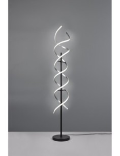 Trio – Sequence – Lampadaire LED spirale 32W, 4000lm, aluminium, lumière réglable 2300+3000+4000K 2