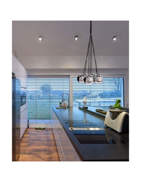 Suspension Led Centauri VII métal chrome  - Deko Light Leluminaireled.com