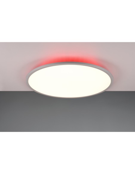 Trio YUMA – Plafonnier design LED 35W, 4200lm, variation de couleur et intensité, titane