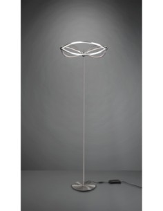 Trio CHARIVARI – Lampadaire LED 31W, 4100lm, 3000K, variateur, nickel mat 2