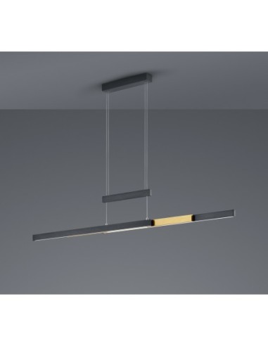 Trio TRAJAN – Suspension LED tactile 45W, 5300lm, dimmable, 2700K-5000K, extensible jusqu’à 150 cm