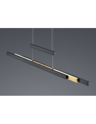 Suspension LED 45W 2700-5000K 5300Lm Noir Mat - Trio - Trajan