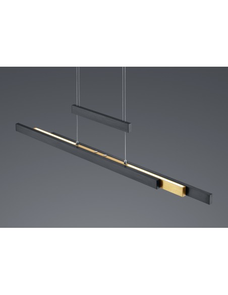 Suspension LED 45W 2700-5000K 5300Lm Noir Mat - Trio - Trajan