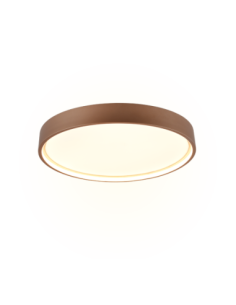 Trio DOHA – Plafonnier LED 29W, 3260lm, 2300+3000+4000K, métal café et acrylique blanc