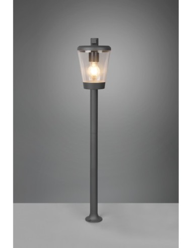 Trio CAVADO – Balise extérieure 1xE27, max. 40W, fonte aluminium anthracite, IP44