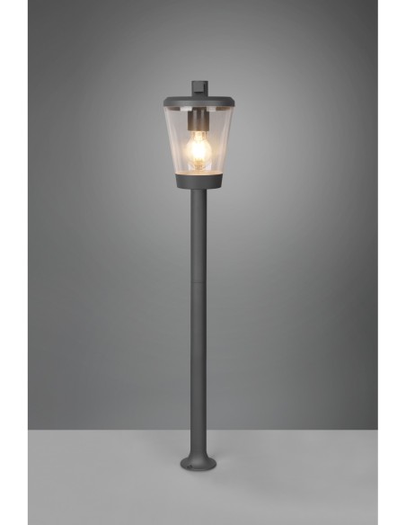 Trio CAVADO – Balise extérieure 1xE27, max. 40W, fonte aluminium anthracite, IP44