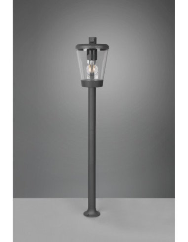 Potelet extérieur E27 fonte d’aluminium anthracite extérieur | Trio