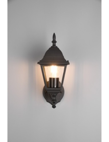 Luminaire extérieur LIVENZA noir mat pour façade et terrasse