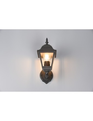 Applique extérieure LIVENZA noir mat E27 IP44