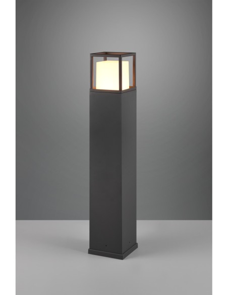 Trio Witham – Potelet extérieur LED 14,5W, lumière réglable 2300-3000-4000K, anthracite